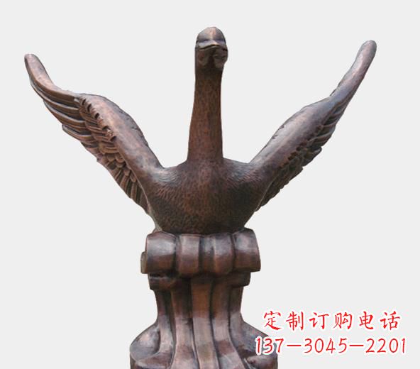 嘉兴高级锻铜天鹅雕塑