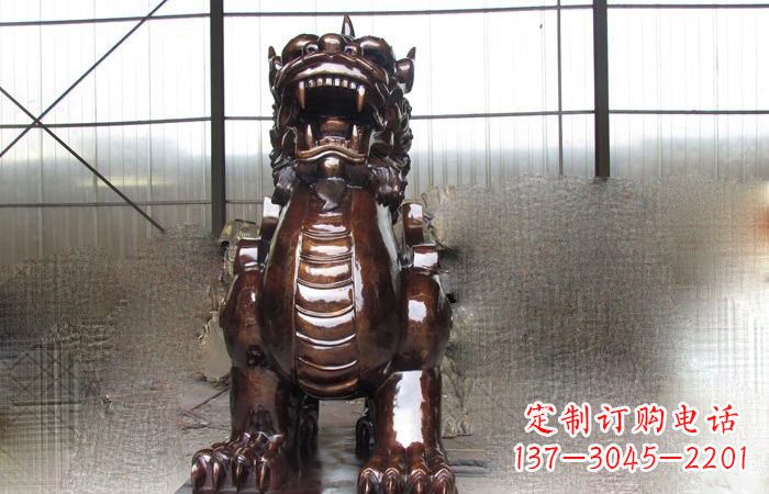 嘉兴来自古老文化的獬豸铜雕