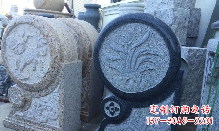 嘉兴传统仿古抱鼓门墩雕塑