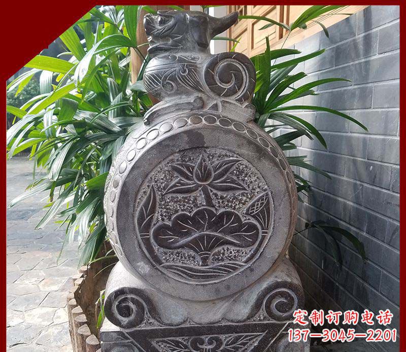 嘉兴精致仿古门墩雕塑