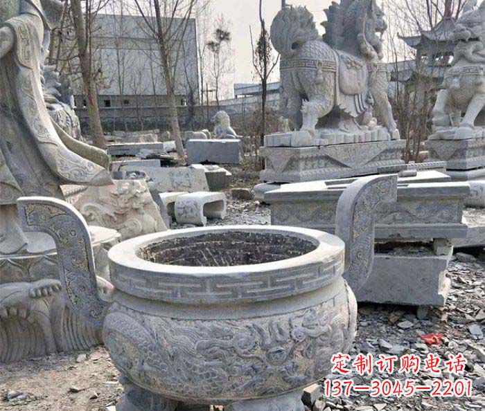 嘉兴仿古精美石雕香炉