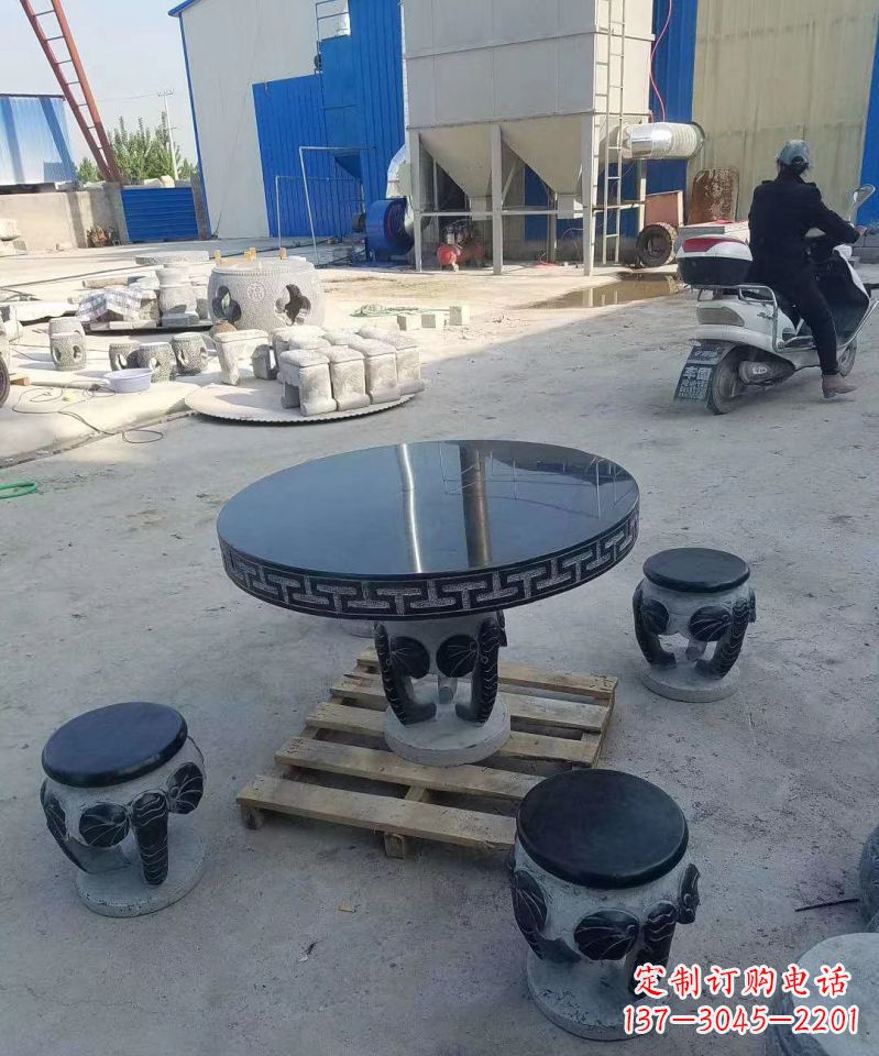 嘉兴仿古石桌凳庭院景观石雕