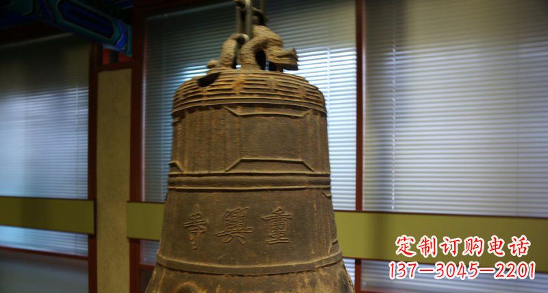 嘉兴仿古铜钟雕塑定制