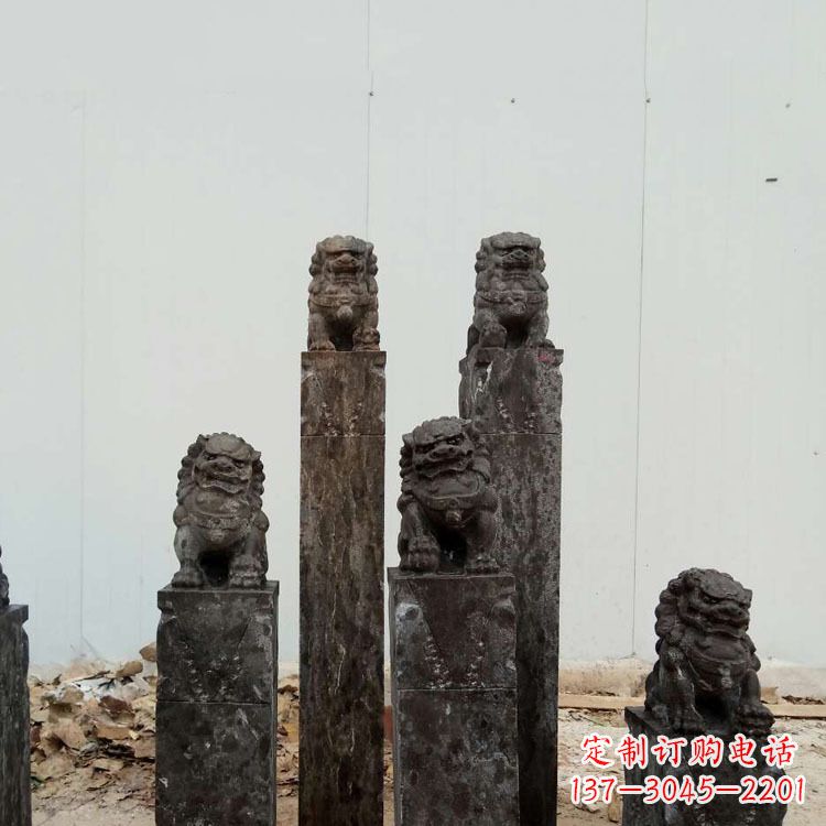 嘉兴复古风格拴马桩雕塑