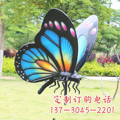 嘉兴蓝蝴蝶雕塑-让你的室内空间焕发生机