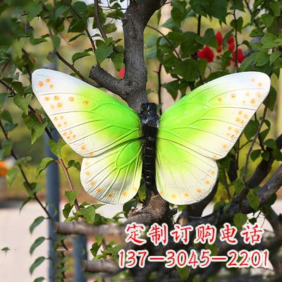 嘉兴浅绿色蝴蝶雕塑