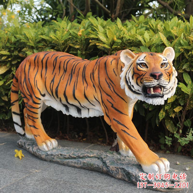嘉兴仿真老虎公园雕塑摆件