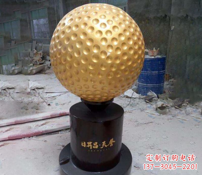 嘉兴精致高尔夫球铜雕
