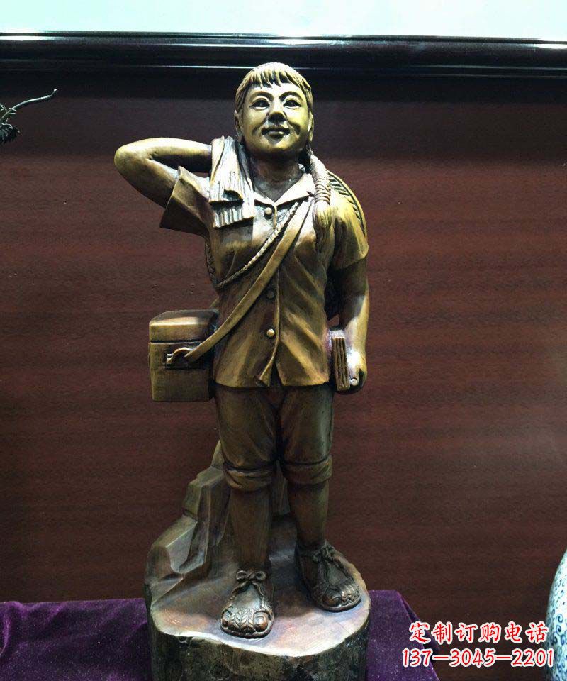 嘉兴浪漫而优雅的铜雕女人雕塑