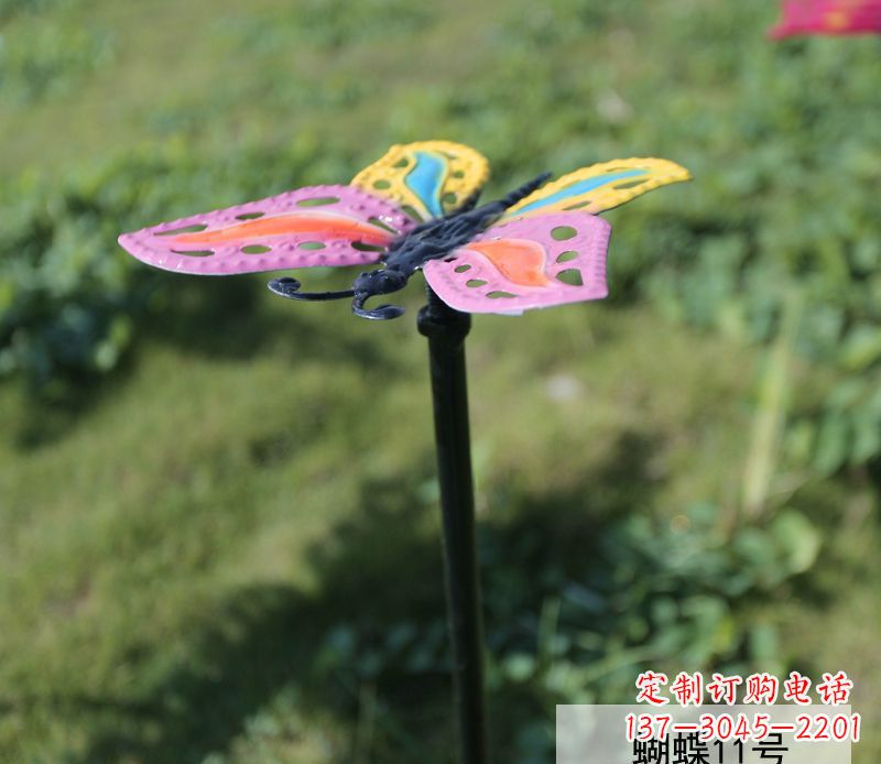 嘉兴个性化不锈钢彩色蝴蝶雕塑