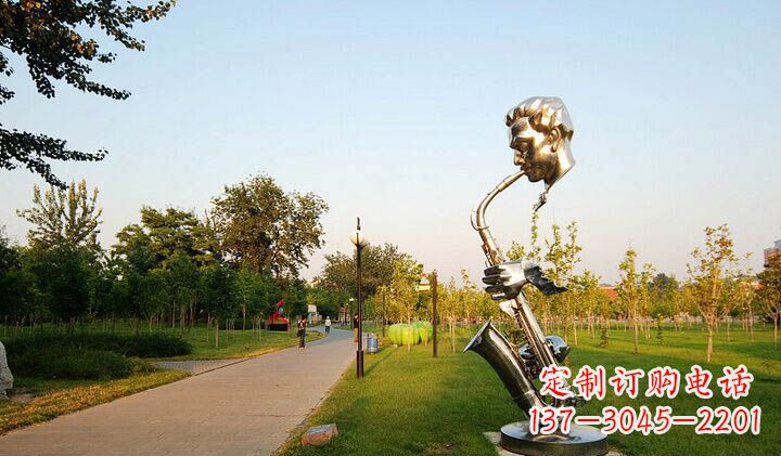 嘉兴不锈钢萨克斯抽象雕塑
