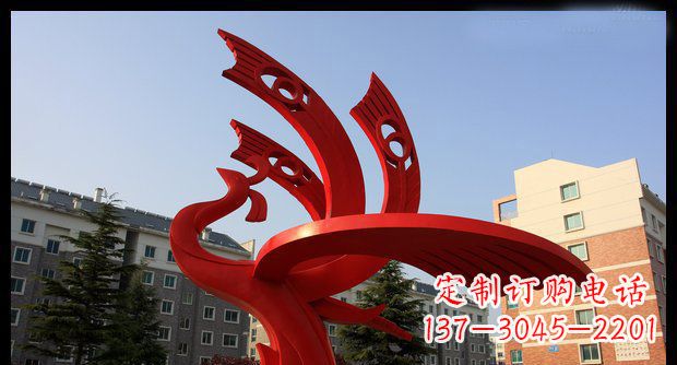 嘉兴不锈钢凤凰雕塑