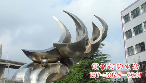 嘉兴中领雕塑出品不锈钢海鸥雕塑