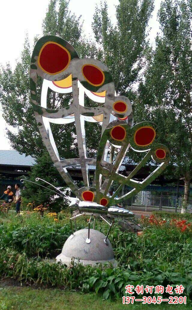 嘉兴现代艺术不锈钢蝴蝶雕塑