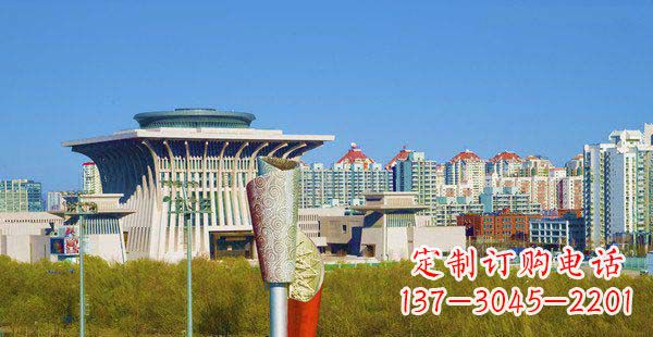 嘉兴高端特色不锈钢抽象火炬雕塑