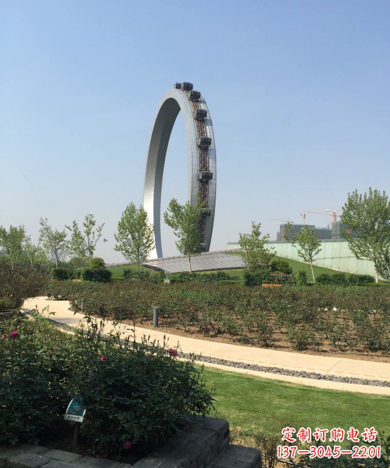 嘉兴精美摩天轮不锈钢抽象雕塑