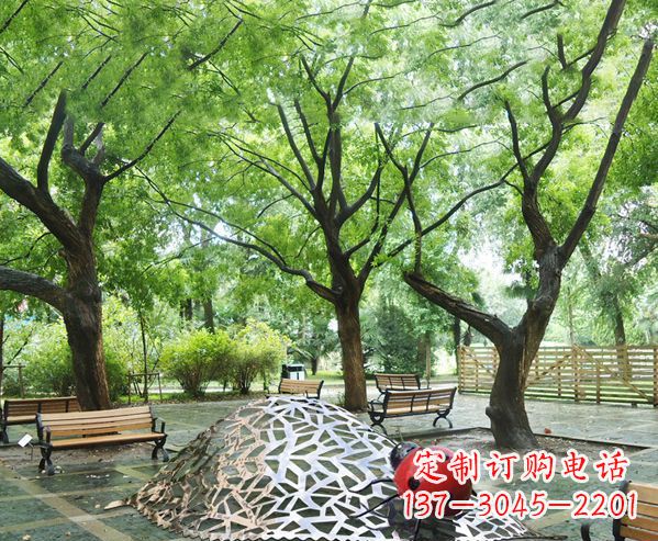 嘉兴悠久活力-不锈钢瓢虫雕塑
