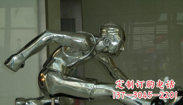 嘉兴不锈钢运动员雕塑