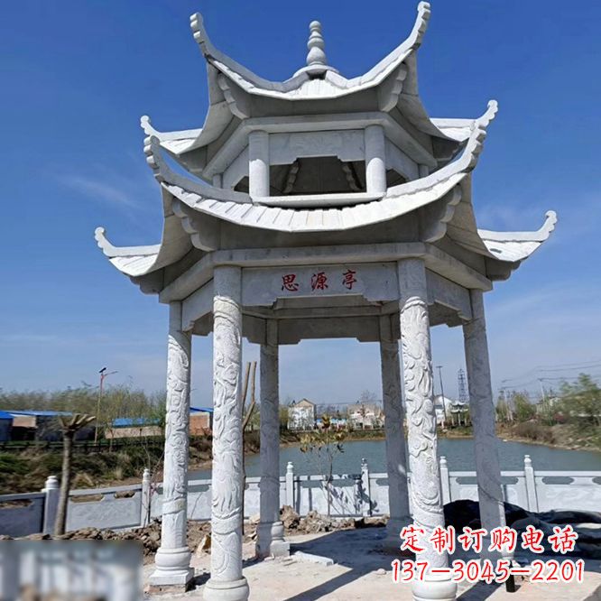 嘉兴公园大理石凉亭