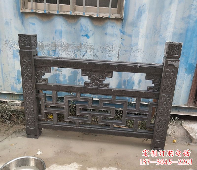 嘉兴集乐馆大理石栏板雕塑