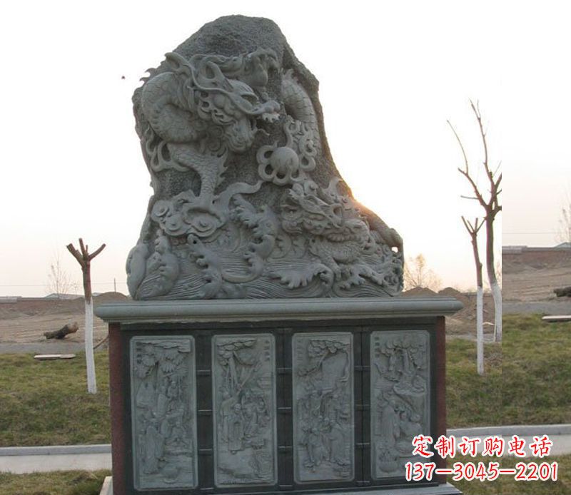 嘉兴精美的大理石龙雕塑