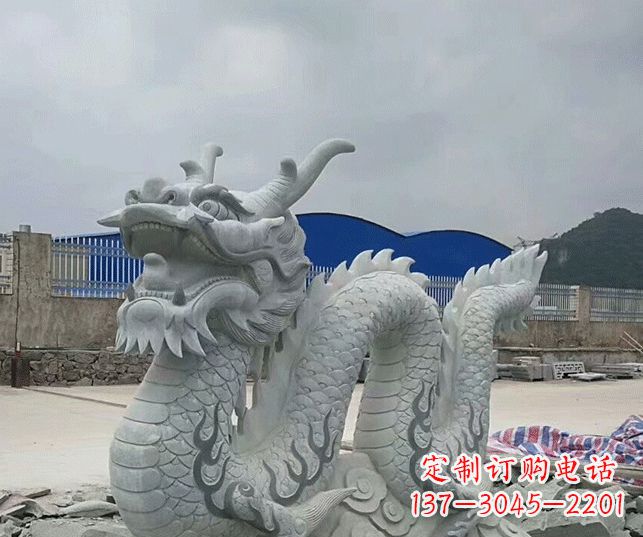 嘉兴大理石生肖龙景观石雕
