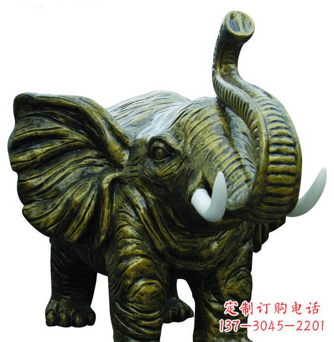 嘉兴精美的铜大象雕塑