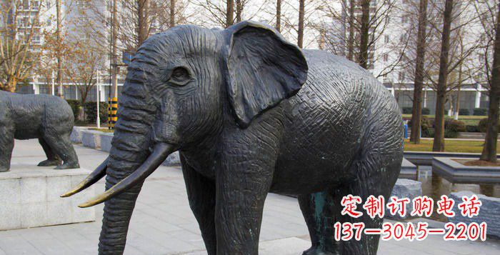 嘉兴精致精美的大象公园雕塑