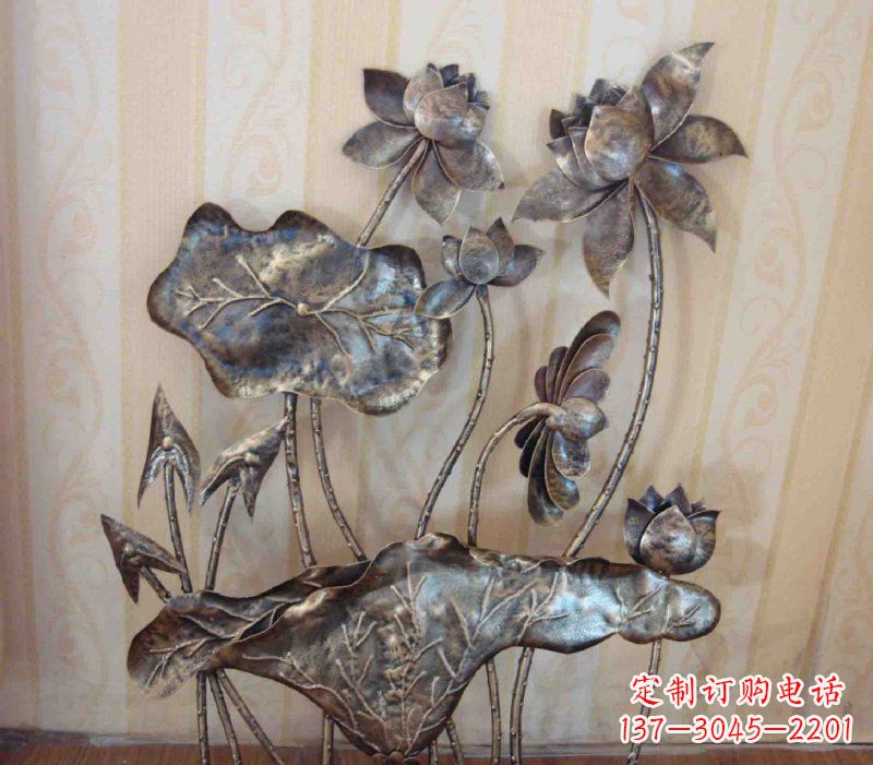 嘉兴中领雕塑精美莲花锻铜雕塑景观