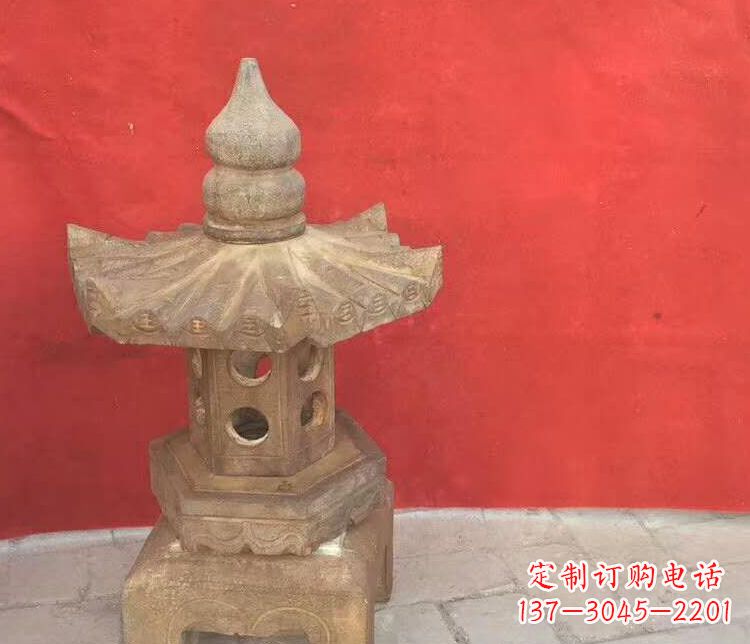 嘉兴景观仿古石灯雕塑