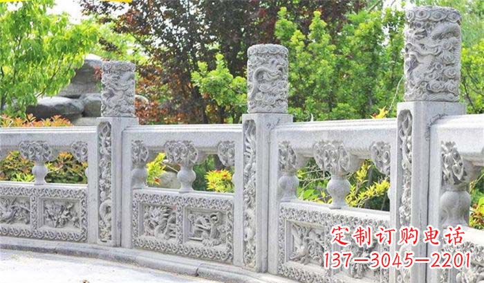 嘉兴公园仿古石栏板雕塑