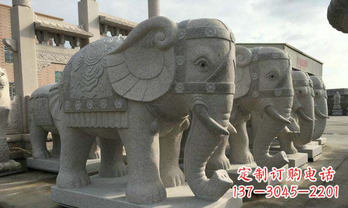 嘉兴庄严雄伟的大象石雕