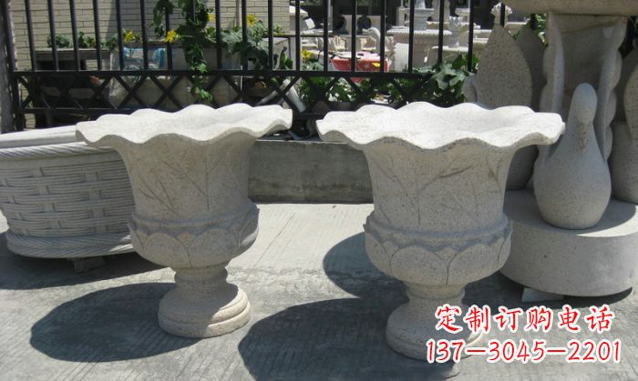 嘉兴大理石花盆雕塑