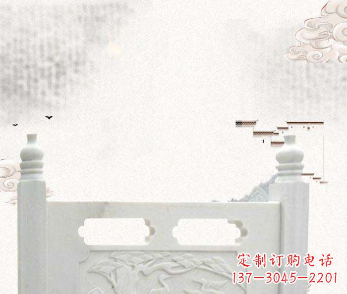 嘉兴中领雕塑汉白玉石栏板雕塑