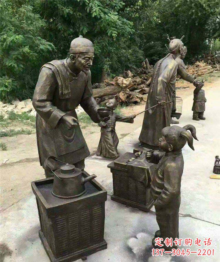 嘉兴精美可爱的小女孩铜雕