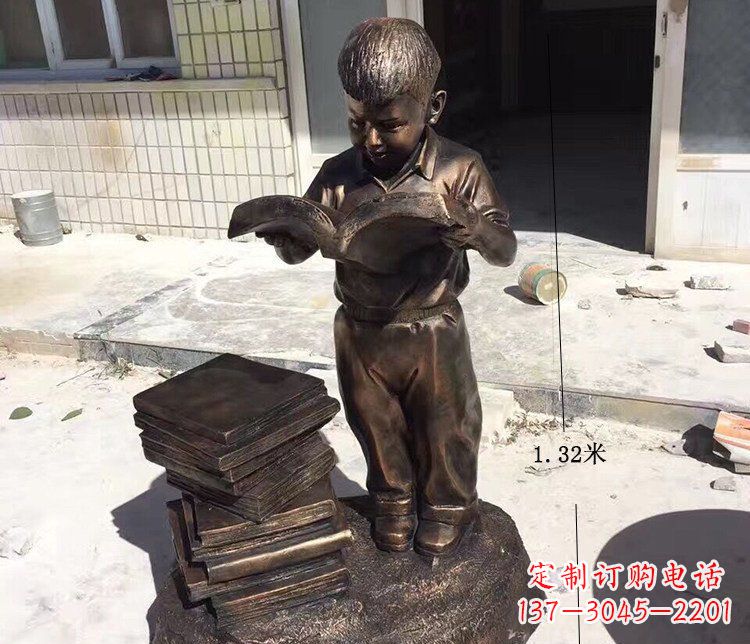 嘉兴杰出的小孩铜雕