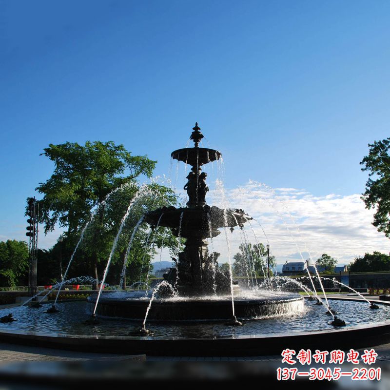 嘉兴精美喷泉雕塑,点缀公园美景
