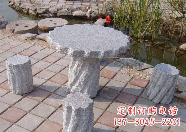 嘉兴公园石桌凳雕塑