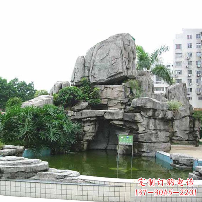 嘉兴精美假山雕塑