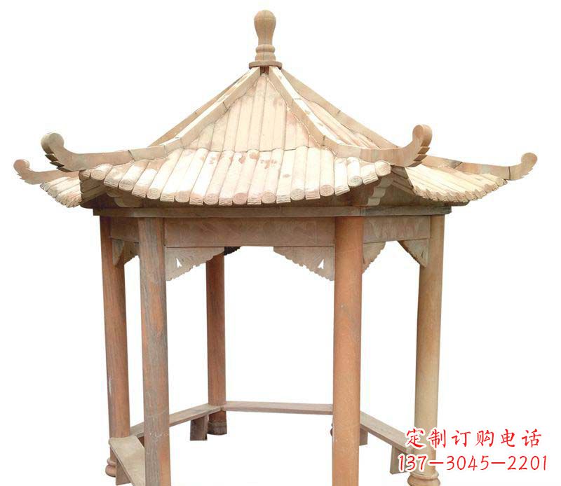 嘉兴精美六角凉亭雕塑