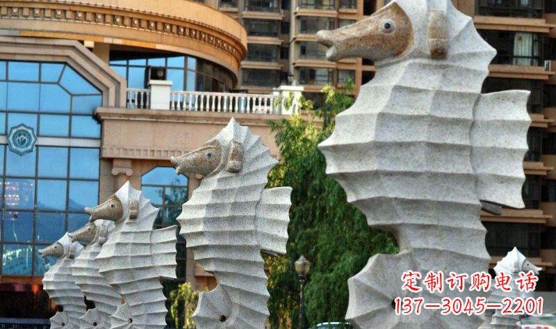 嘉兴艺术级小区喷水马雕塑