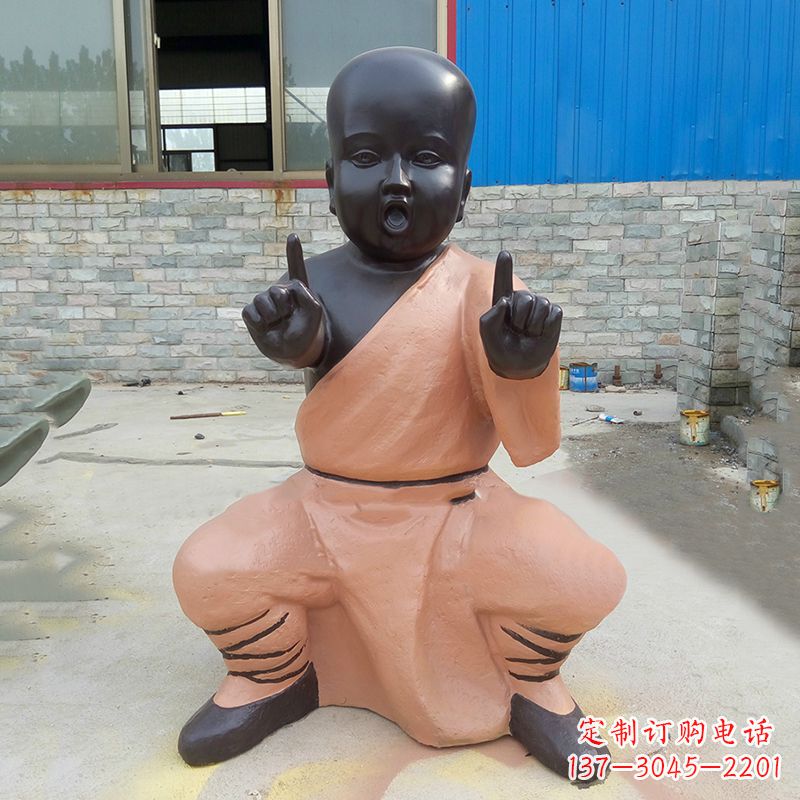 嘉兴功夫小和尚铜雕