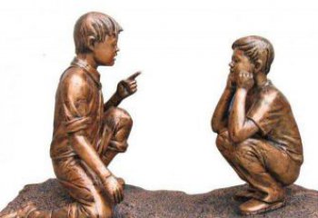 嘉兴专业定制小品铜雕-尊贵的雕塑男孩