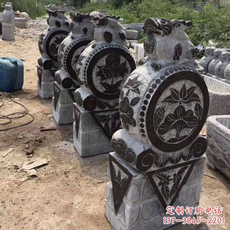 嘉兴定制古典门墩雕塑,展现古典文化精髓