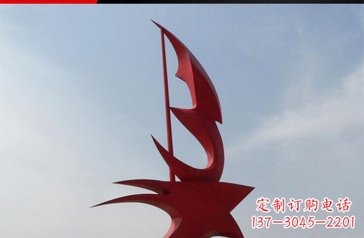 嘉兴广场不锈钢船帆景观雕塑