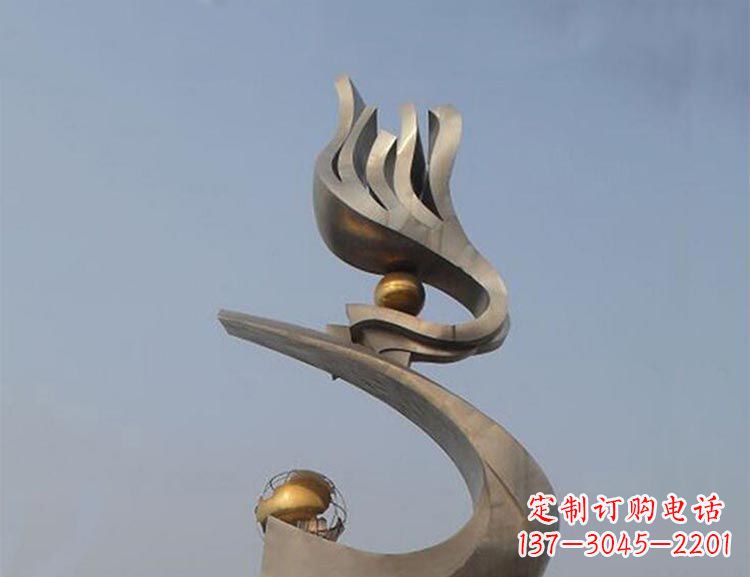 嘉兴雅致艺术:不锈钢凤凰雕塑
