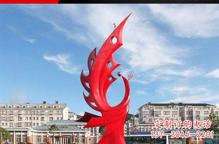 嘉兴高雅大气的不锈钢凤凰雕塑
