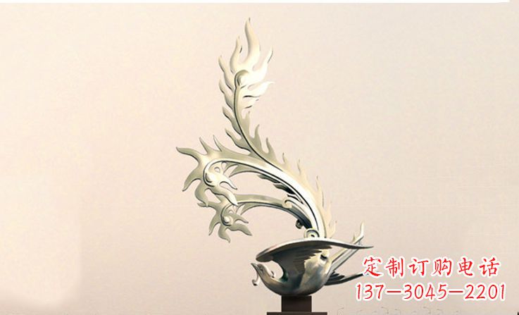嘉兴精致的不锈钢凤凰雕塑