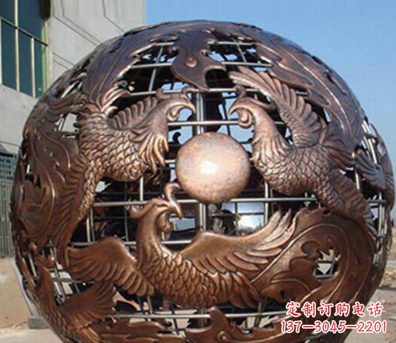 嘉兴中领雕塑定制经典龙凤雕塑;