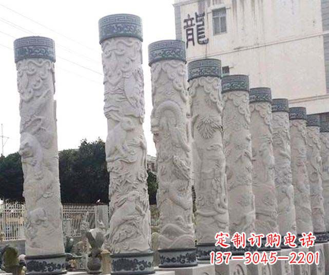 嘉兴中领雕塑大理石古典龙柱石雕